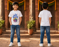 आईवर निर्भर | Marathi Caption Kids T-Shirt | 100% Cotton Bio Wash | Soft & Comfortable